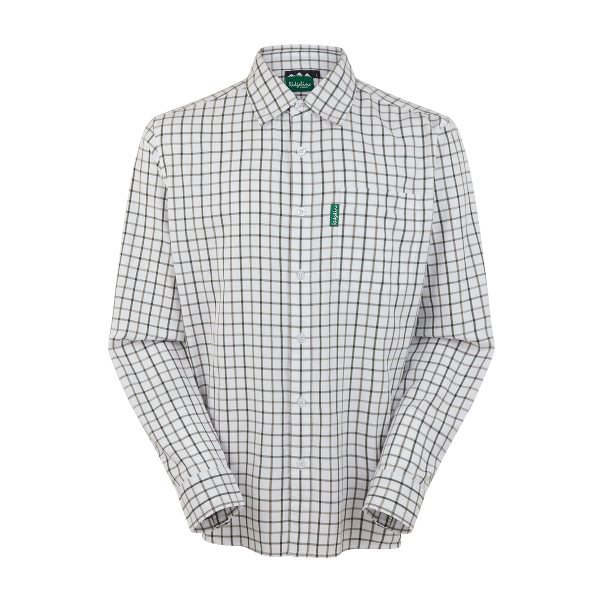 Ridgeline Mens Sedgebrook Shirt #colour_deep-forest-smokey-olive