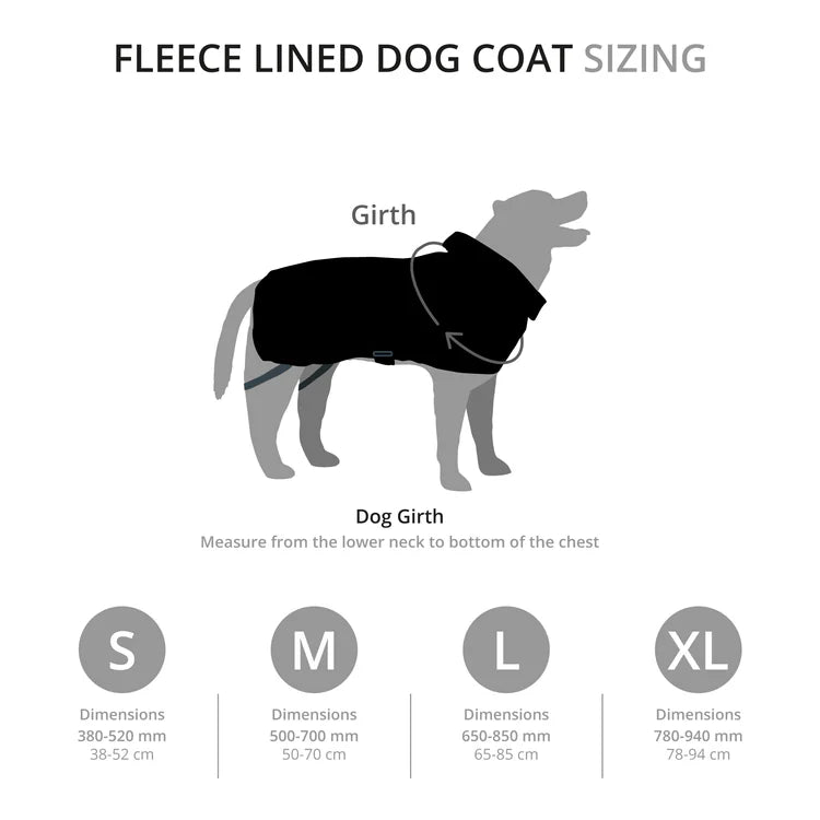 Mountain Paws Fleece Lined Dog Raincoat