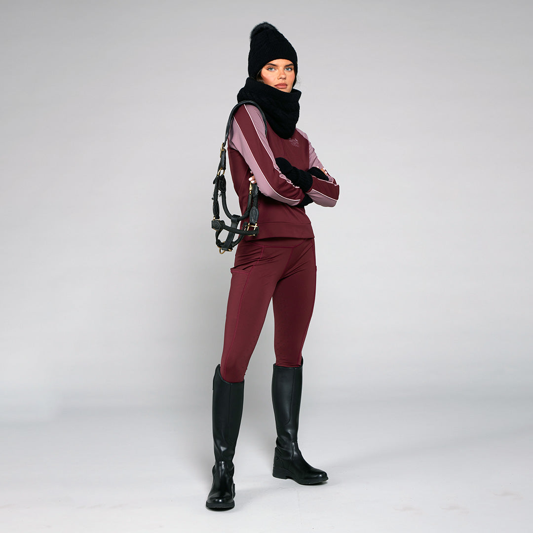 Toggi Winter Sculptor Walsham Tights #colour_burgundy