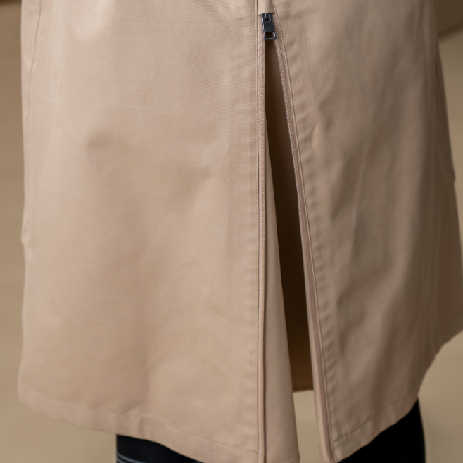 Alessandro Albanese Isabella Riding Trench Coat #colour_sand