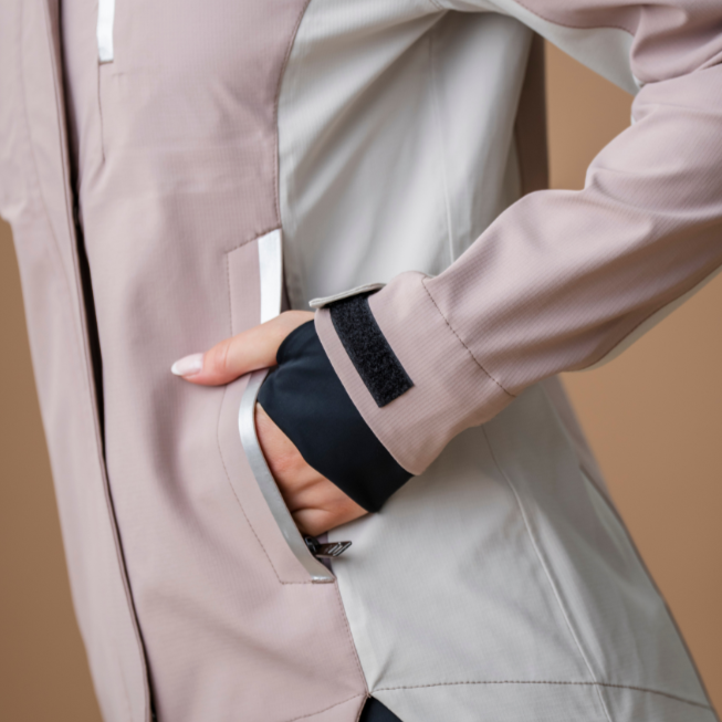 Alessandro Albanese Indra Waterproof Ripstop Jacket #colour_oyster-bone