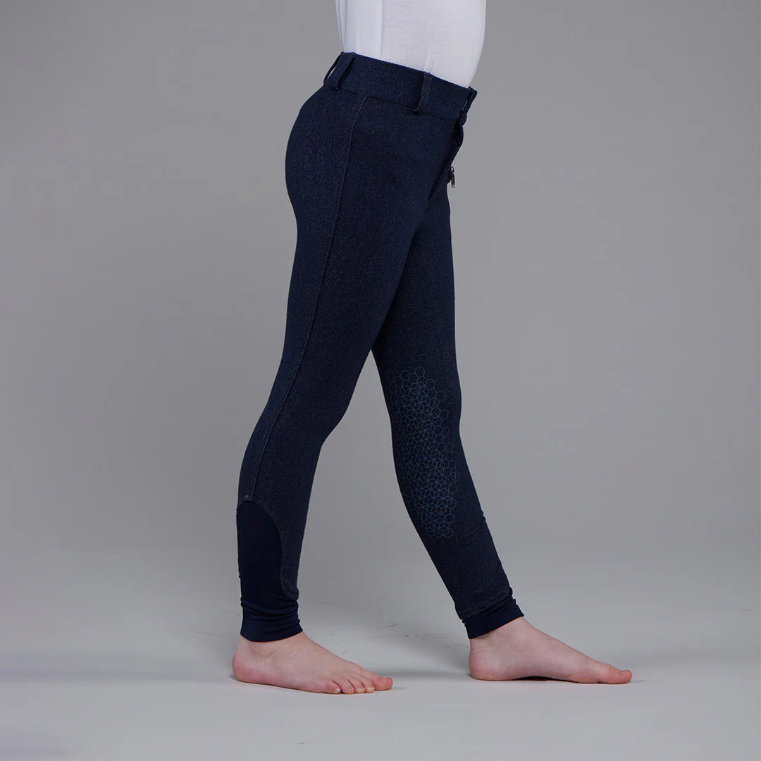 Toggi Children's Yard Master Denim Breeches #colour_denim