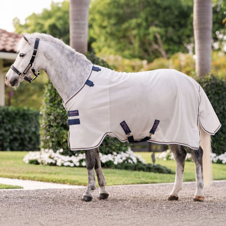 Horseware Ireland Amigo Pony Bug Rug #colour_silver-lime-navy-pink-blue