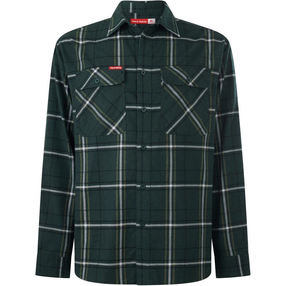 Hard Yakka Core Flannel Shirt #colour_green
