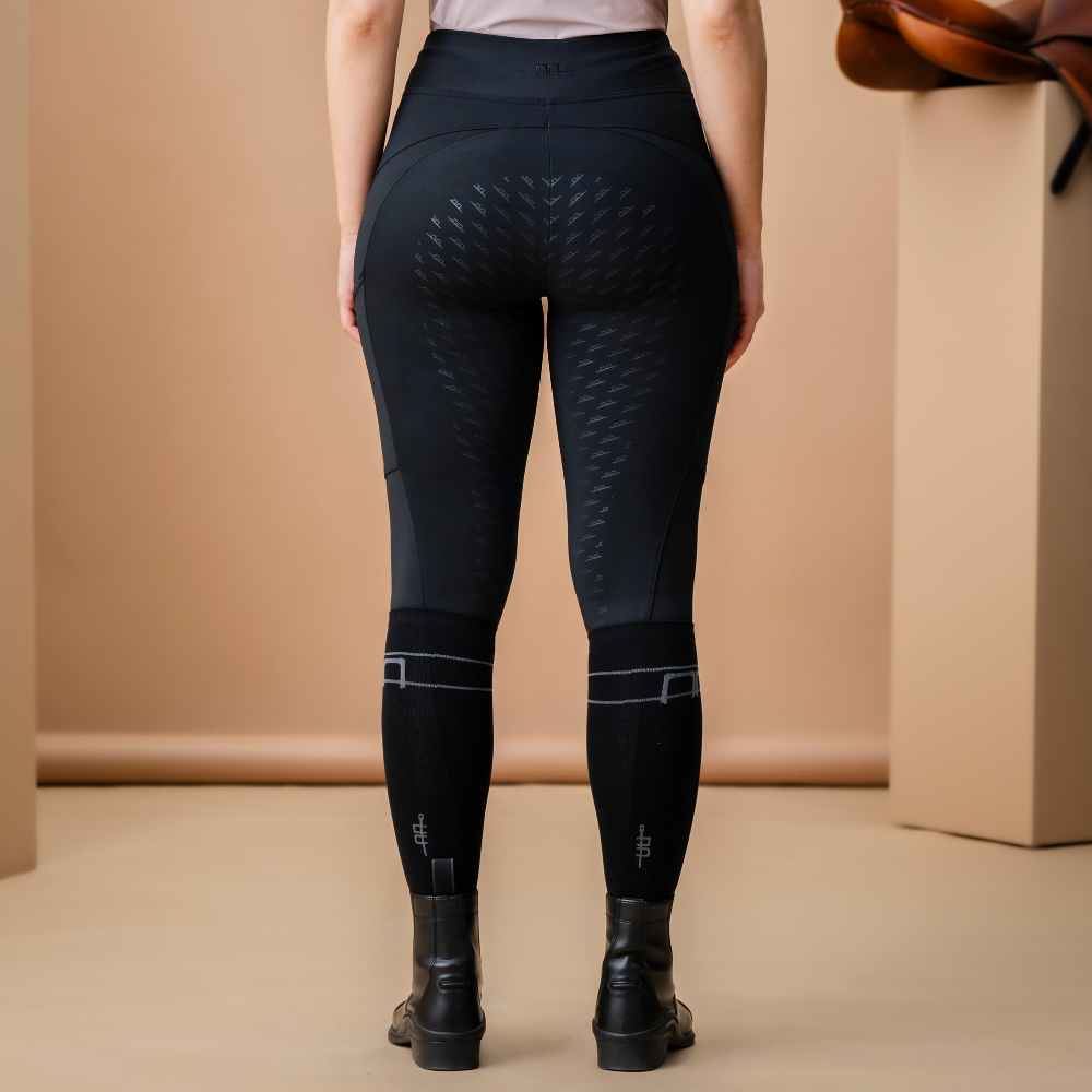 Alessandro Albanese Alba Brushed Riding Tight #colour_core-black