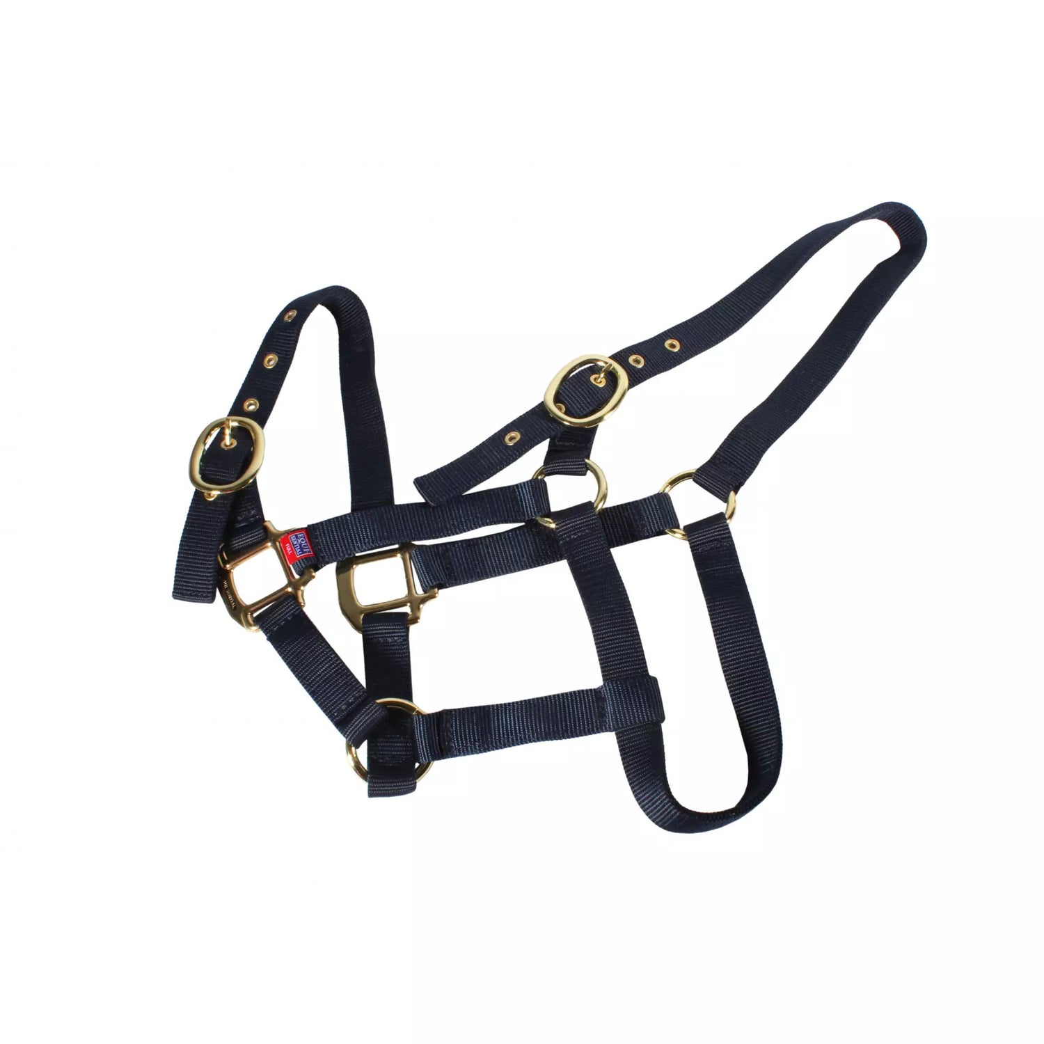 Mackey Equisential Nylon Headcollar #colour_navy