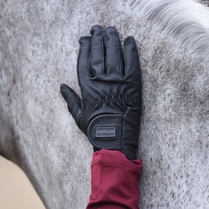 Dublin Children's Everyday Riding Gloves #colour_black