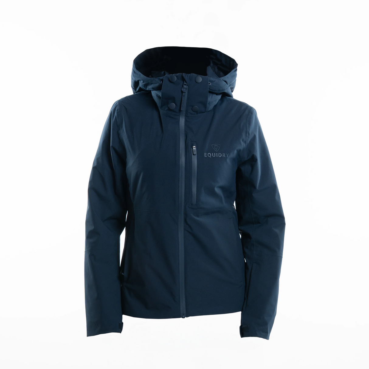 EQUIDRY Girl's Iris Waterproof Riding Jacket #colour_navy