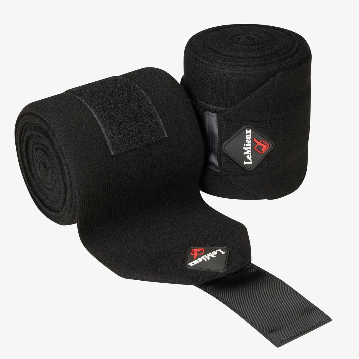 LeMieux Stable Bandages Black One Size #colour_black