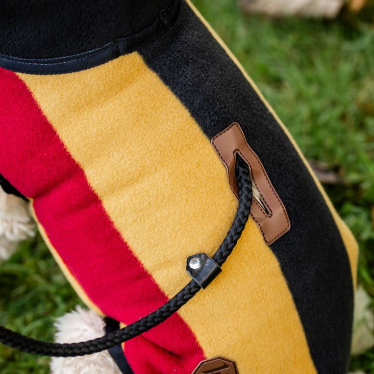 Horseware Ireland Newmarket Dog Fleece #colour_whitney-gold