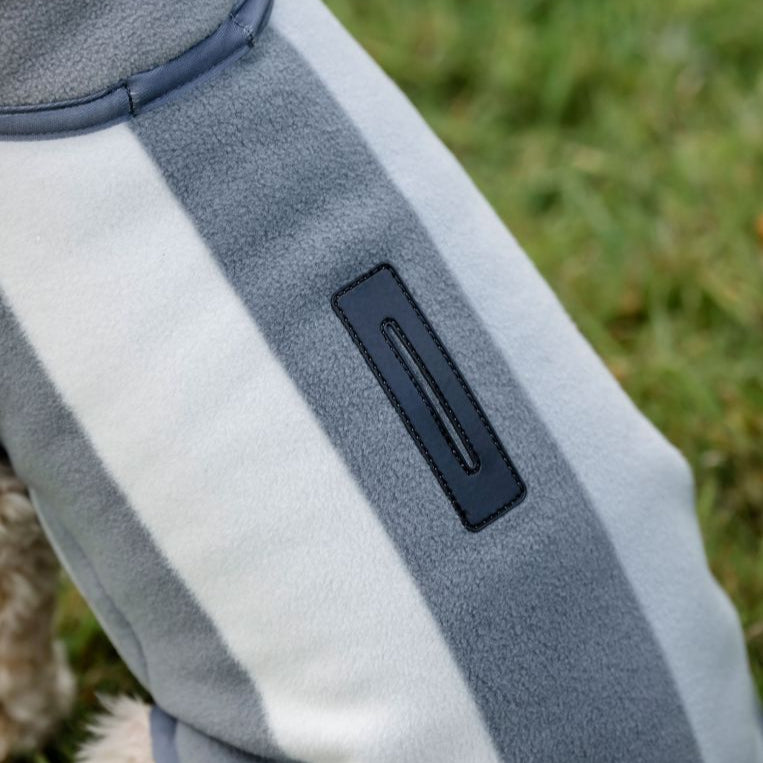 Horseware Ireland Newmarket Dog Fleece #colour_whitney-charcoal