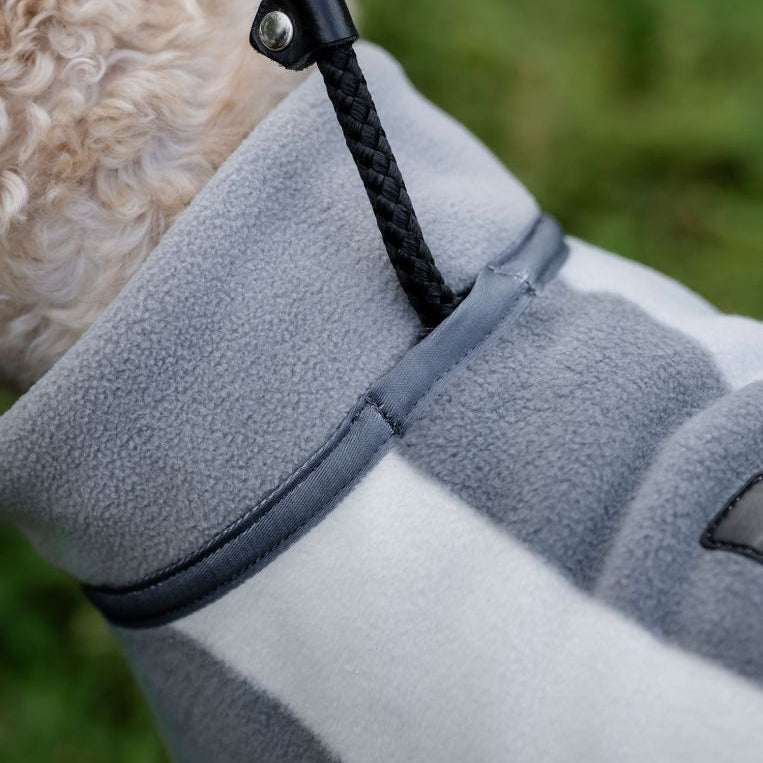 Horseware Ireland Newmarket Dog Fleece #colour_whitney-charcoal
