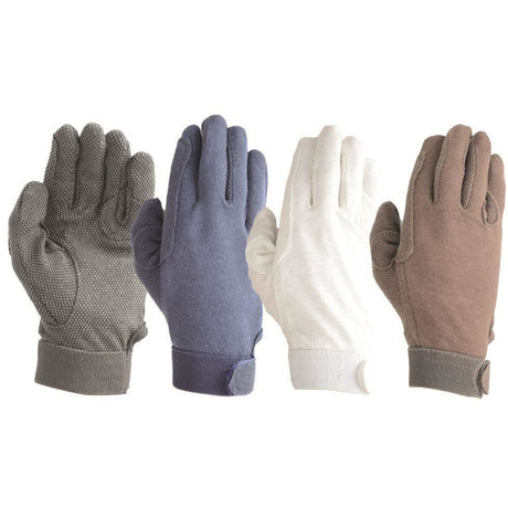 Gants de paume à boutons en coton Hy5