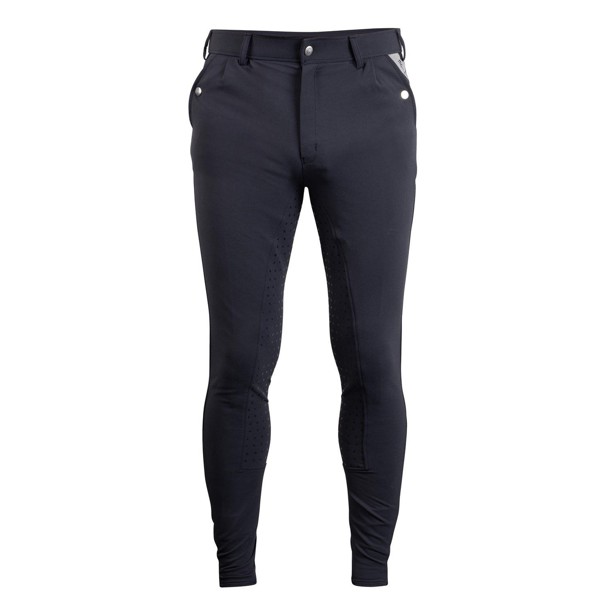 Pantalon d'équitation Montar Gary Yati bleu Full Grip pour hommes