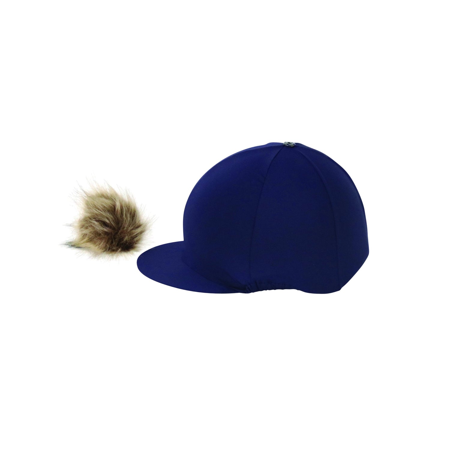 Couvre-chapeau Hy Equestrian avec pompon en fausse fourrure