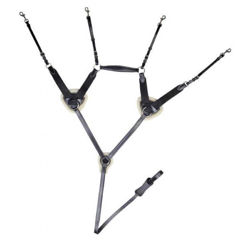 HKM Vorderzeug/Martingal mit Lammwolle 4154