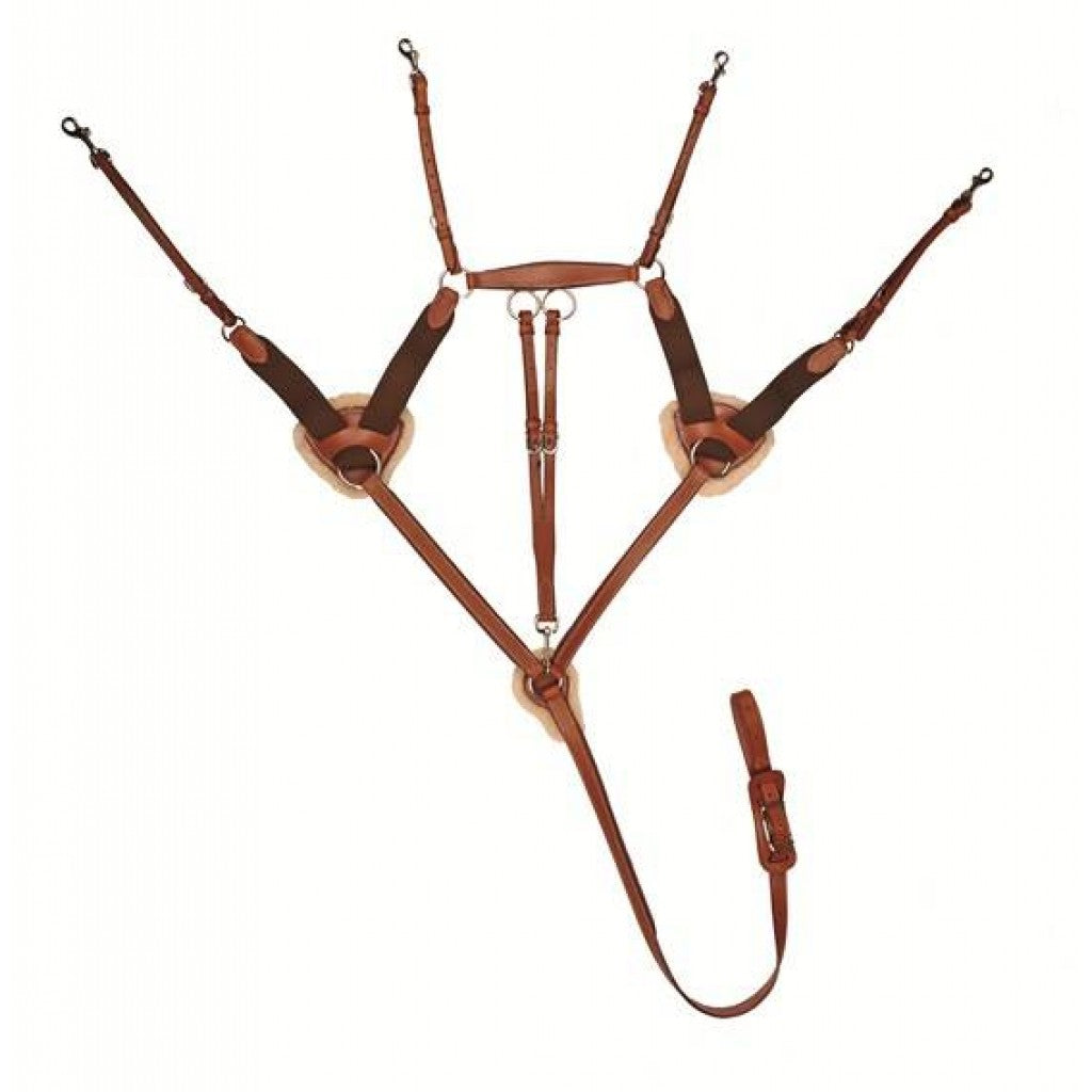 HKM Vorderzeug/Martingal mit Lammwolle 4154