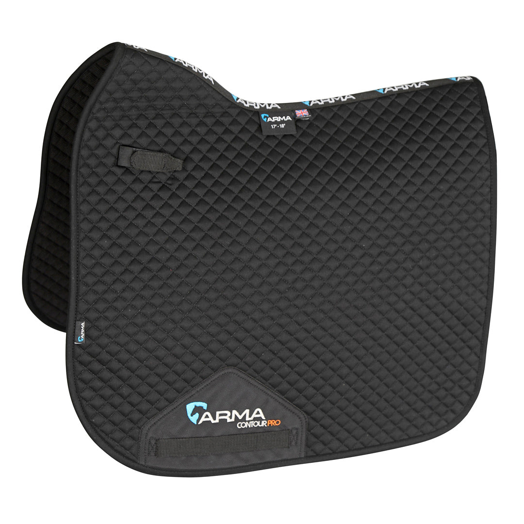 Shires ARMA Dressage Saddlecloth #colour_black