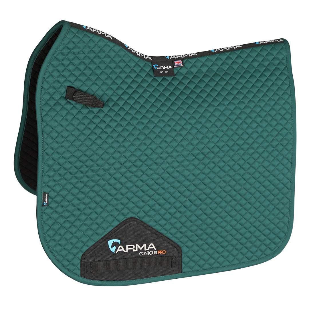Shires ARMA Dressage Saddlecloth #colour_green