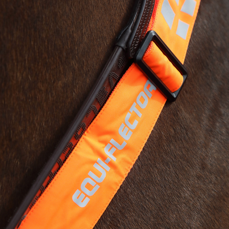 Shires EQUI-FLECTOR Breastplate #colour_orange