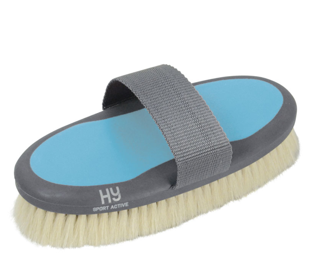 Hy Sport Active Goat Hair Body Brush #colour_sky-blue
