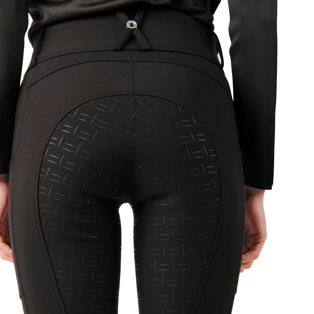 Montar Delilah High Waisted Full Grip Winter Breeches #colour_black