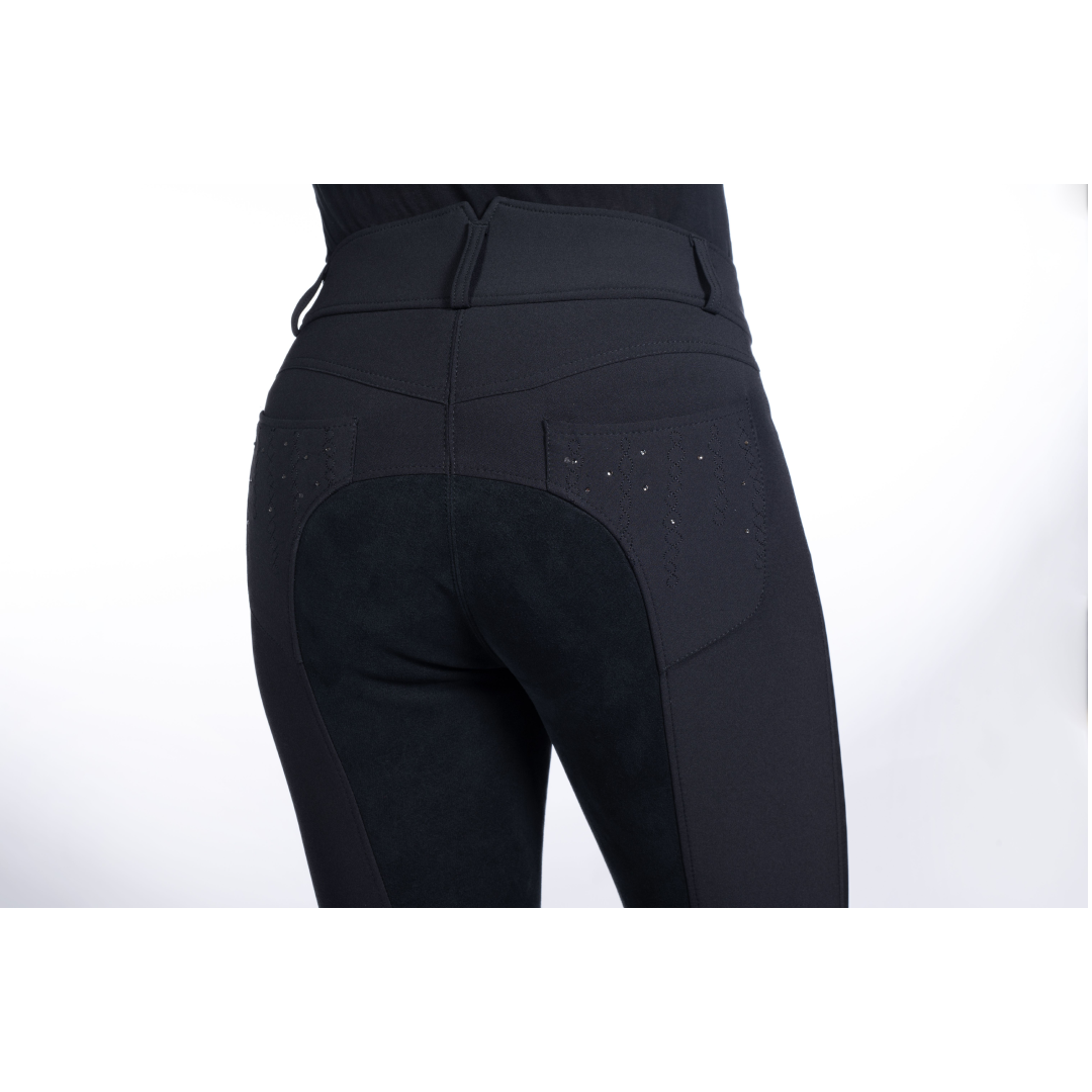 HKM Savona Style Alos Full Seat Riding Breeches #colour_black