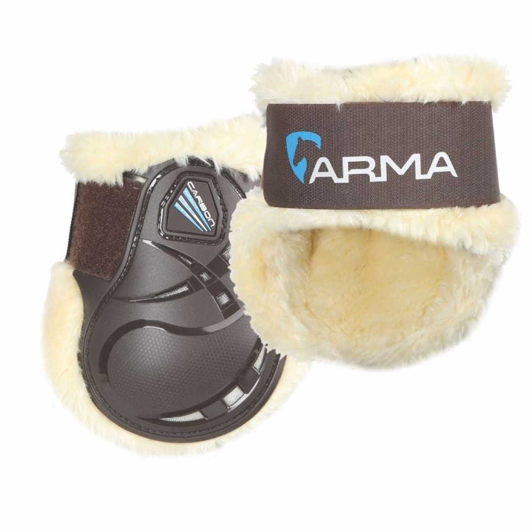 Shires ARMA Carbon SupaFleece Fetlock Boots #colour_brown