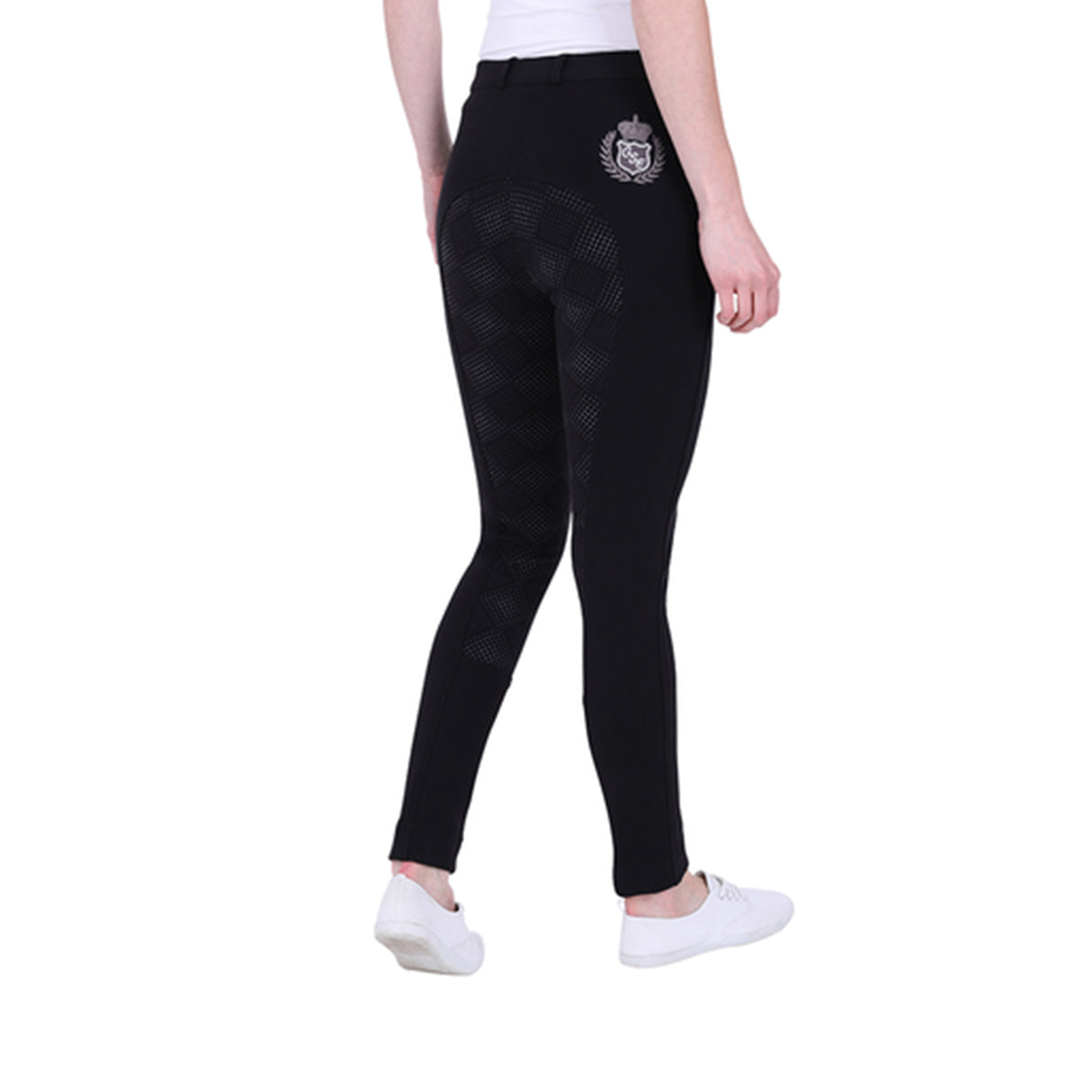Jodhpurs à fond intégral en silicone bicolore GS Equestrian Carol pour femme