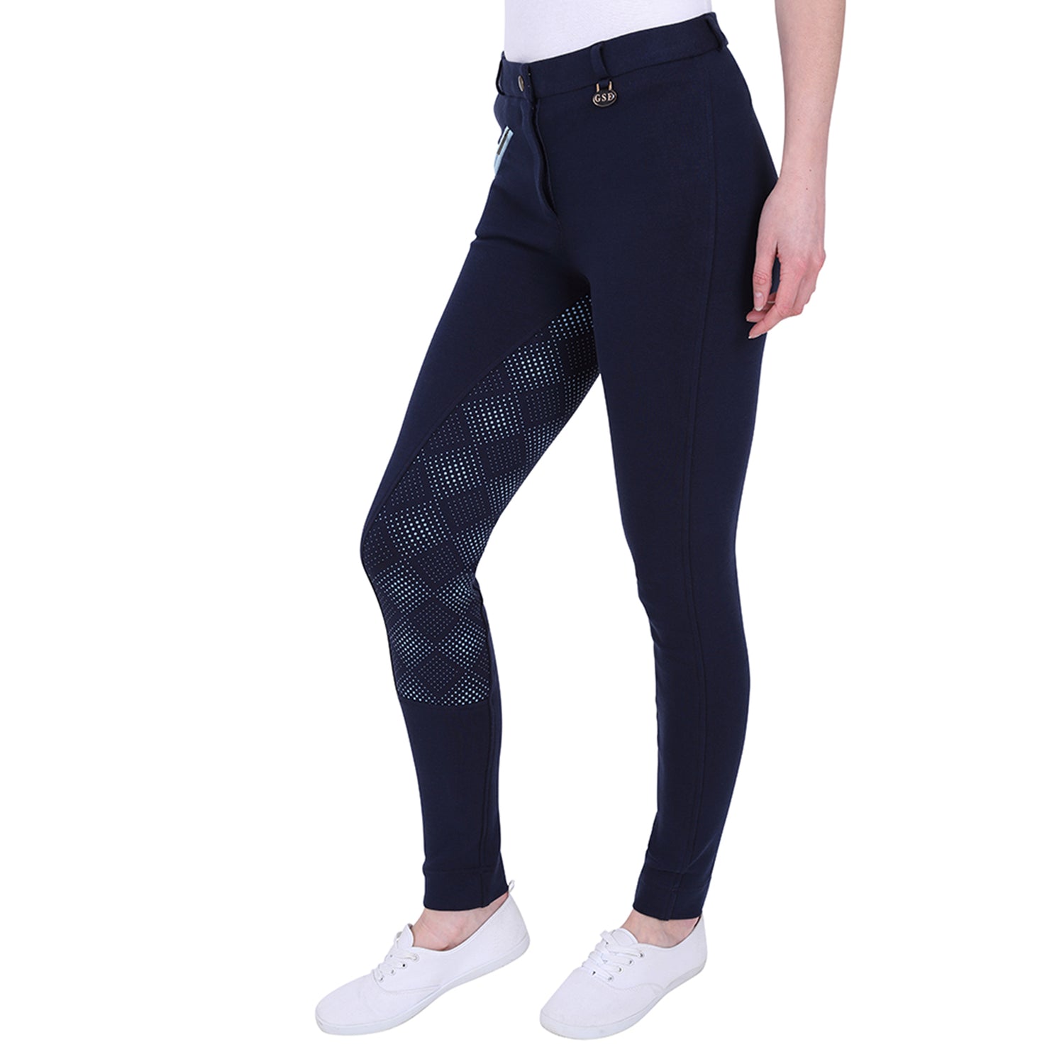 Jodhpurs à fond intégral en silicone bicolore GS Equestrian Carol pour femme
