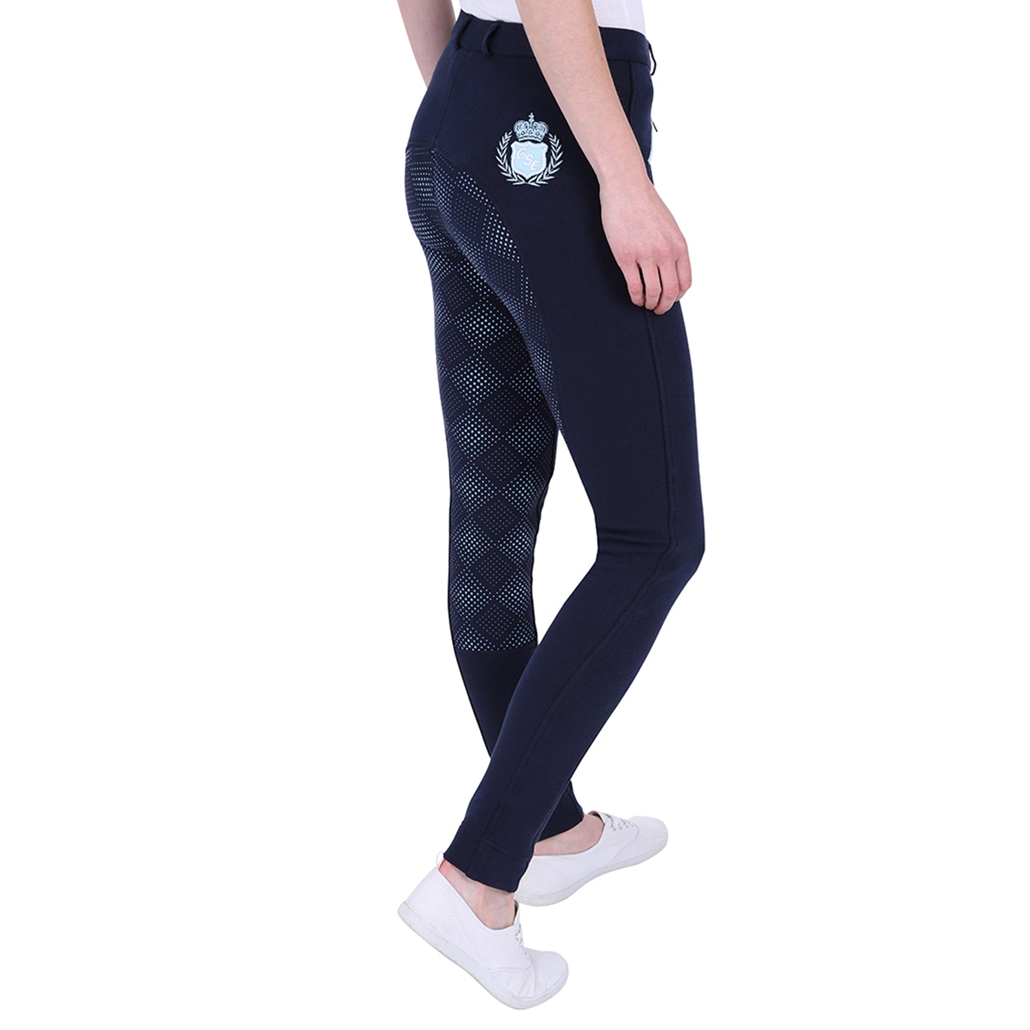 Jodhpurs à fond intégral en silicone bicolore GS Equestrian Carol pour femme