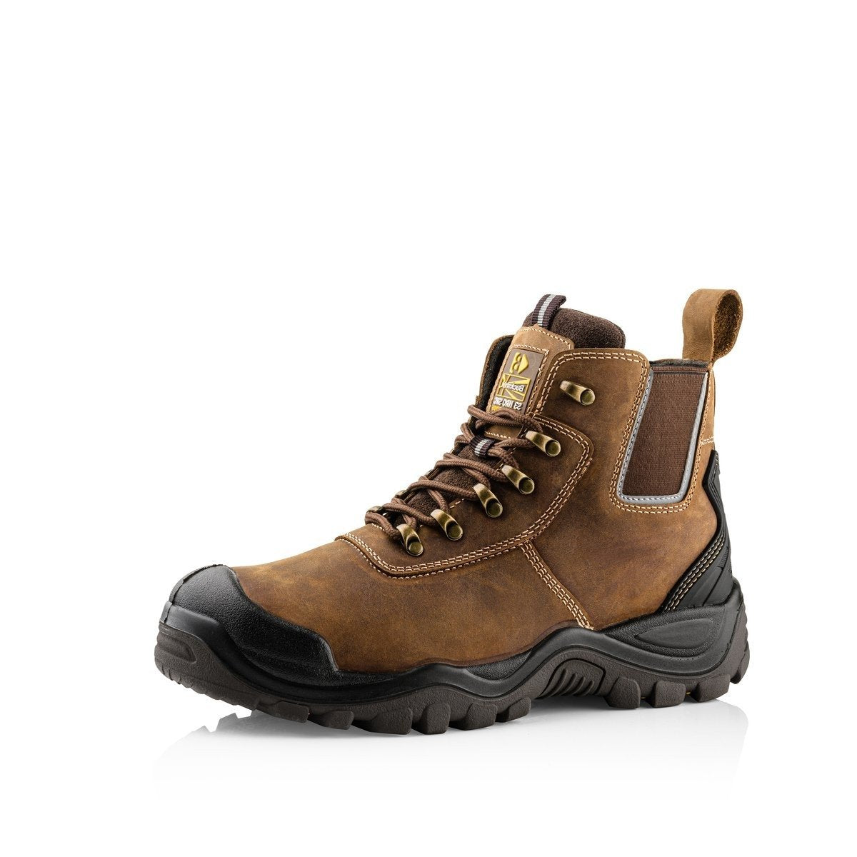 Buckbootz HYB2BR Waterproof Safety Hybridz Boot #colour_brown