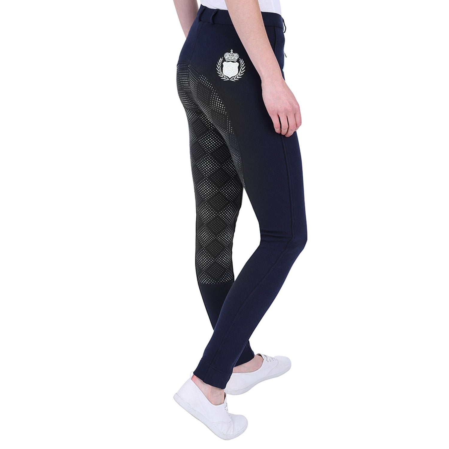 Jodhpurs à fond intégral en silicone bicolore GS Equestrian Carol pour femme