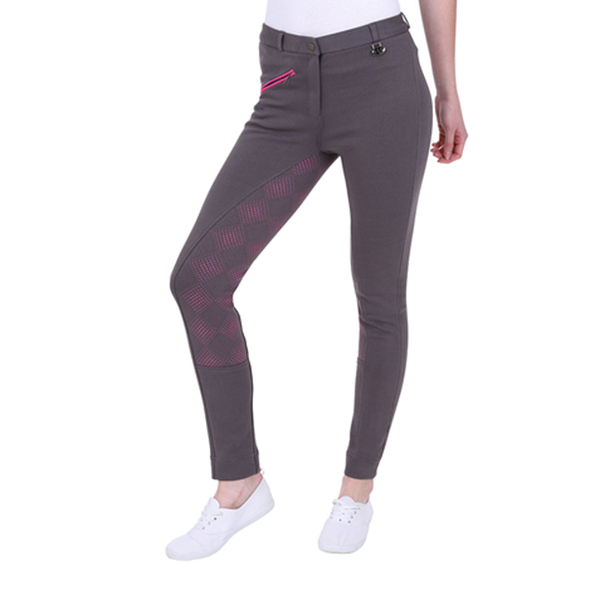 Jodhpurs à fond intégral en silicone bicolore GS Equestrian Carol pour femme