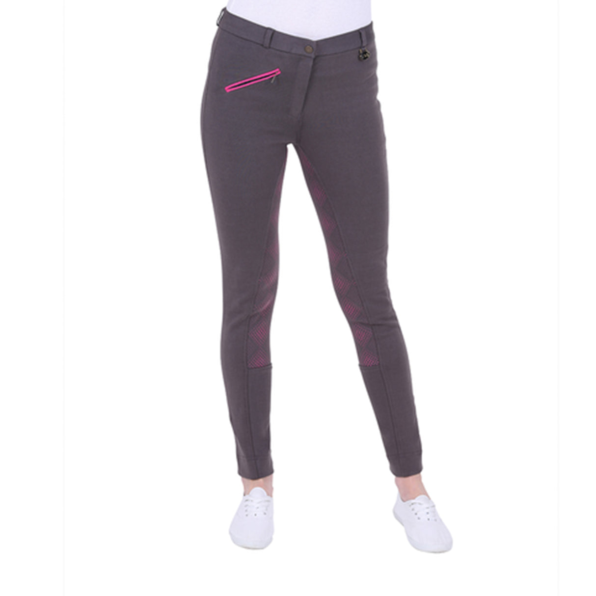 Jodhpurs à fond intégral en silicone bicolore GS Equestrian Carol pour femme