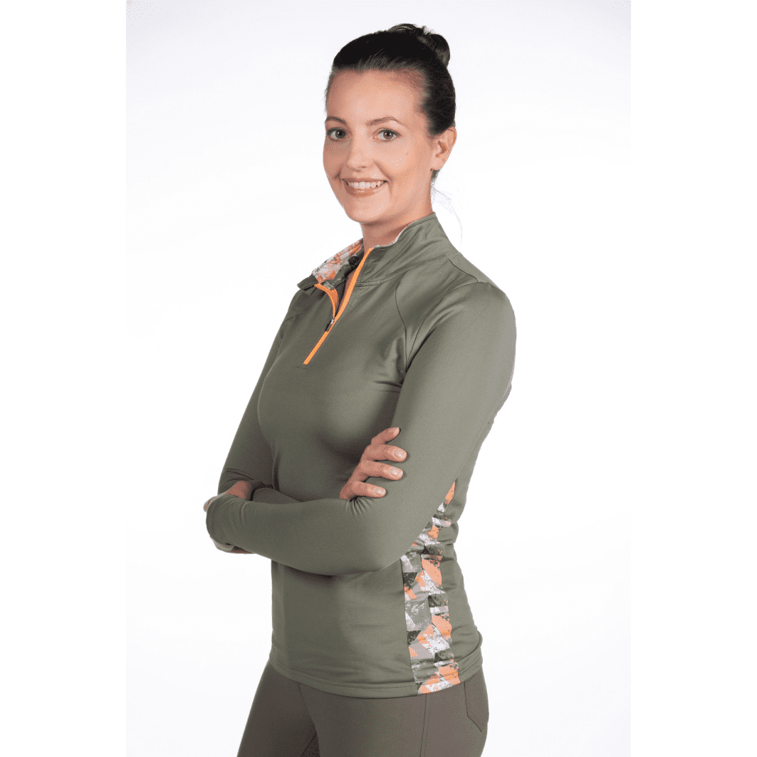 HKM Lyon Active Function shirt #colour_olive-green