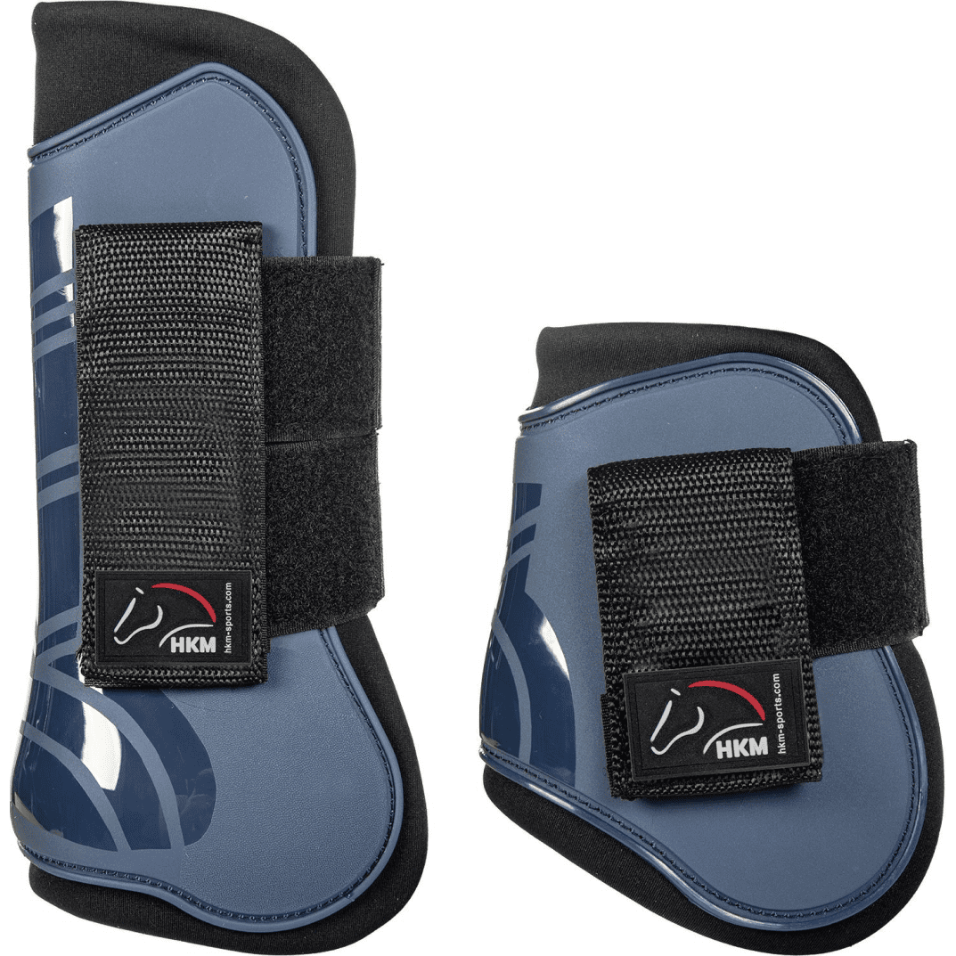 HKM Genua Protection And Fetlock Boots #colour_deep-blue-black