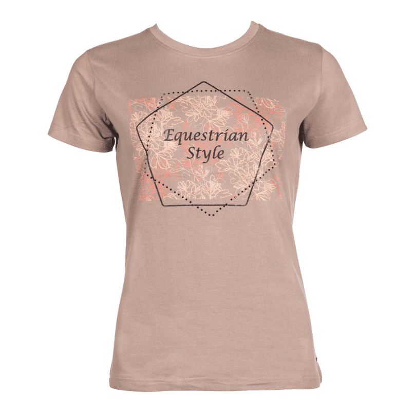 HKM Savona Print Style T-Shirt #colour_taupe