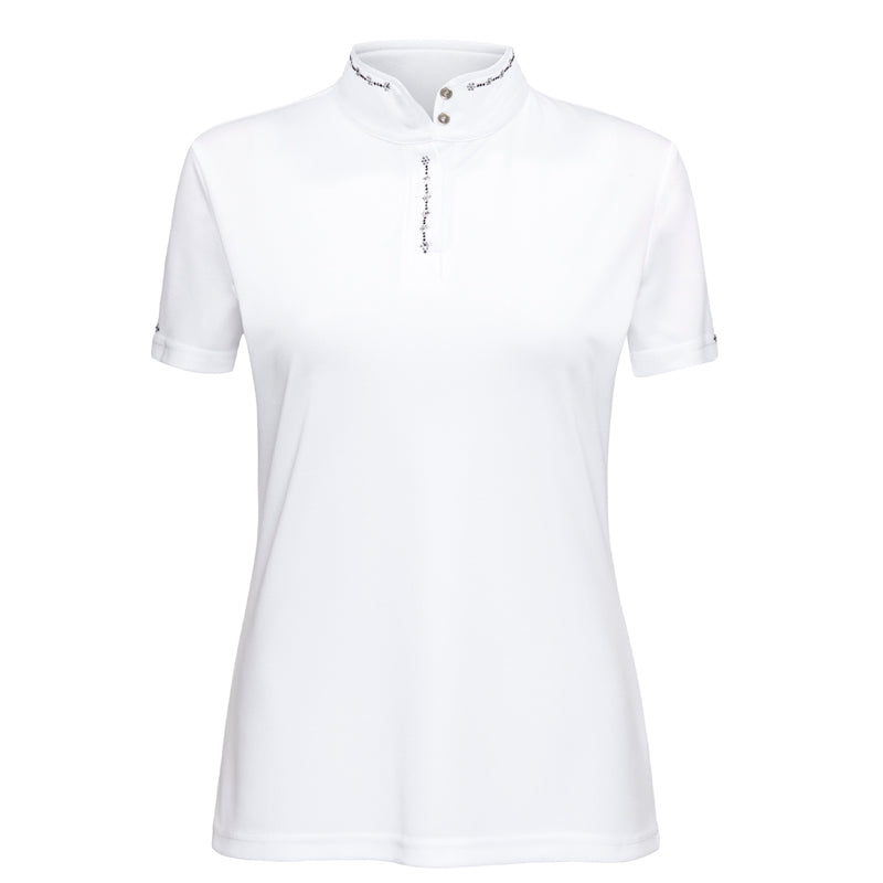 Imperial Riding Rose Ladies Competition Shirt #colour_white-black-stone