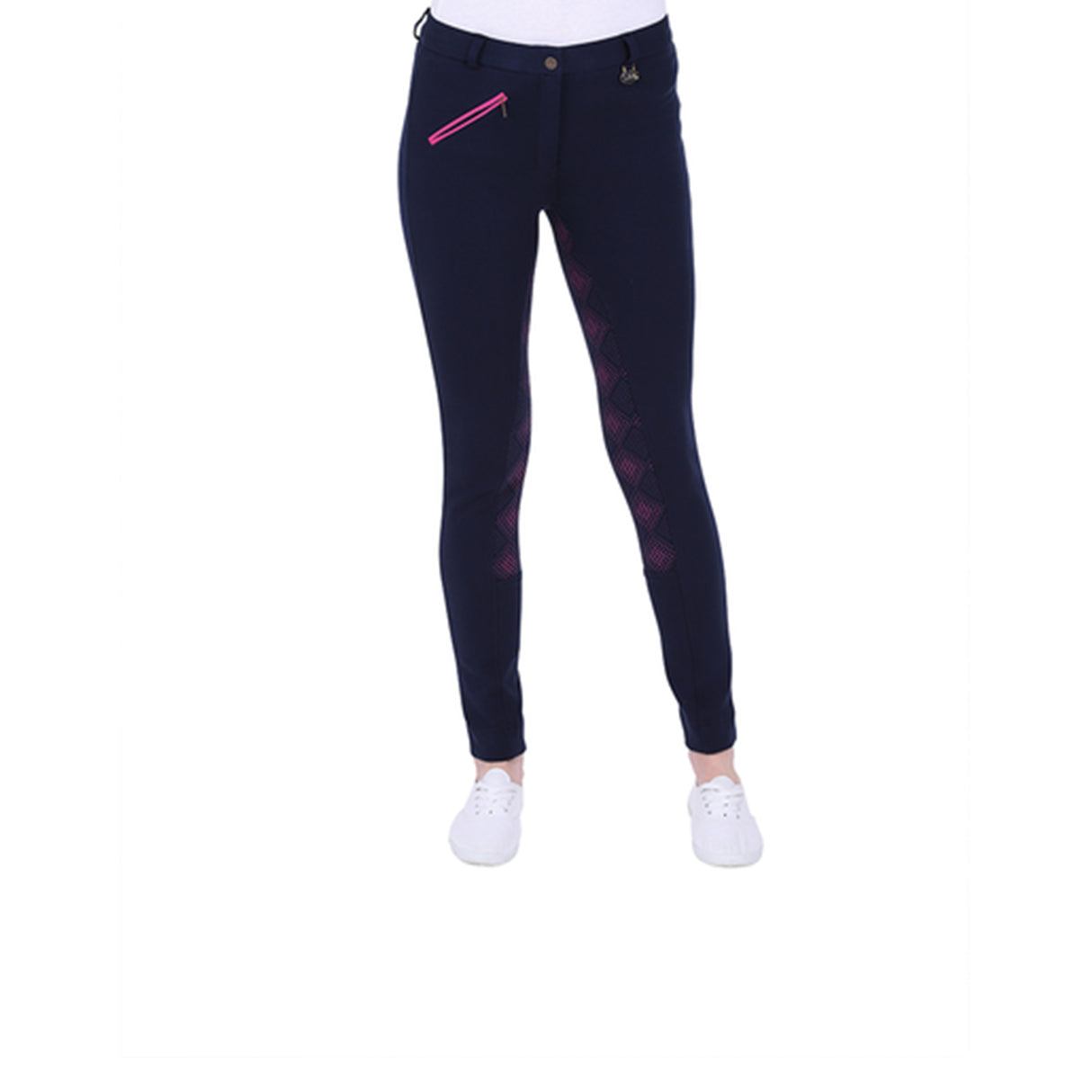 Jodhpurs à fond intégral en silicone bicolore GS Equestrian Carol pour femme