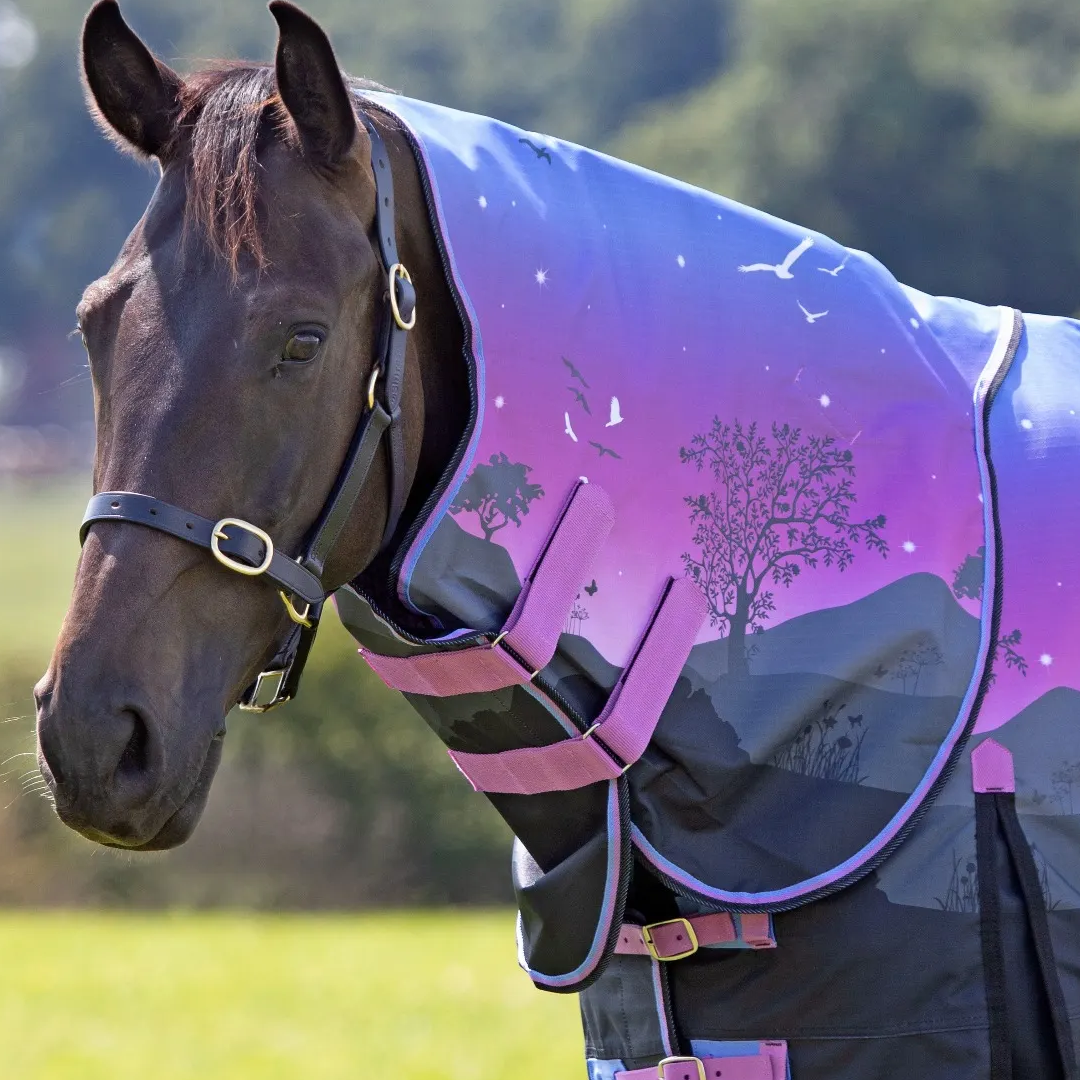 Shires Highlander Original Lite Neck Cover #colour_spring-morning