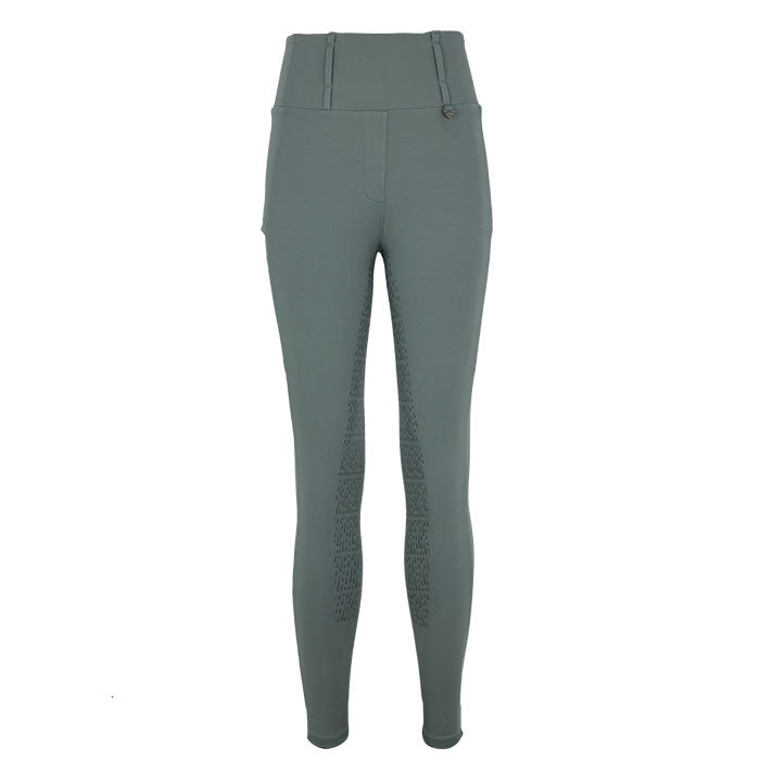 Woof Wear All Season Ladies Full Seat Riding Tights #colour_sage-green