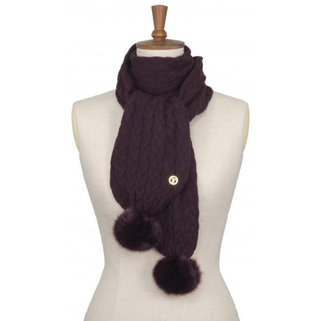 Toggi Gresham Knitted Scarf #colour_plum