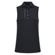 HV Polo Myrthe Sleeveless Polo Shirt #colour_black