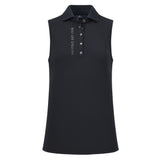 HV Polo Myrthe Sleeveless Polo Shirt #colour_black