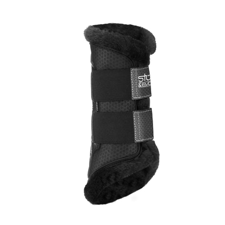 Stubben Airflow Fleece Lined Brushing Boots #colour_black