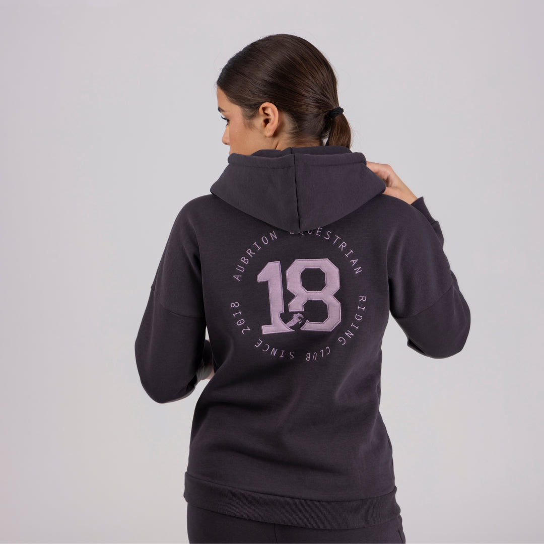 Shires Aubrion Ladies Serene Hoodie #colour_charcoal