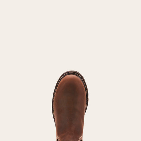 Ariat Men's Groundbreaker Chelsea EN ISO Waterproof Steel Toe Work Boot #colour_brown