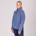 Shires Aubrion Core Ladies Half Zip Fleece #colour_blue