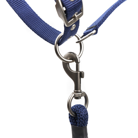 Shires ARMA Comfy Fleece Headcollar & Rope #colour_navy